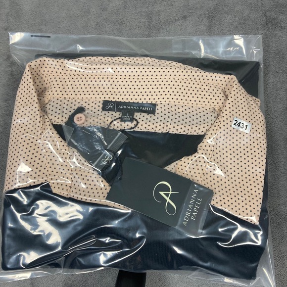 New Adrianna Papell women's sweater with built in shirt size L - Picture 7 of 7